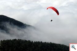 repülés Krvavec csúcsáról